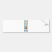 Kunst Nouveau Fee-Katze Auto Sticker