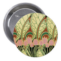 Kunst Nouveau Muster #1 Anstecknadelbuttons