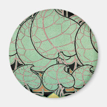 Kunst Nouveau Muster #9 Kühlschrankmagnet