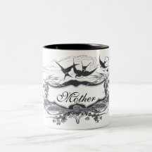 Kunst Nouveau Mutter Kaffeetassen