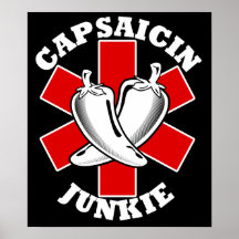 Kunst-Plakat des Capsaicin-Junkie-$24,95