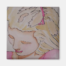 Kunst u. Entwurf "Prinzessin-Girl" CricketDiane Magnete