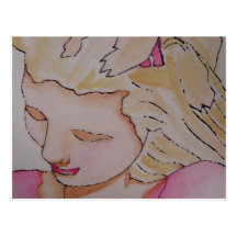 Kunst u. Entwurf "Prinzessin-Girl" CricketDiane Postkarte