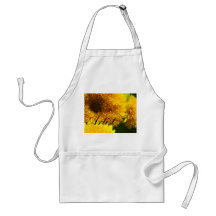 Künstler-Schürze Gelb-Sonnenblume macht Kunst-Schü