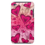Künstlerischer Blumenfall mit Pinkherzen Case-Mate iPod Touch Hülle