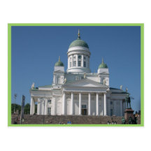 Kupfer-Gewölbte Kirche in Helsinki Postkarte