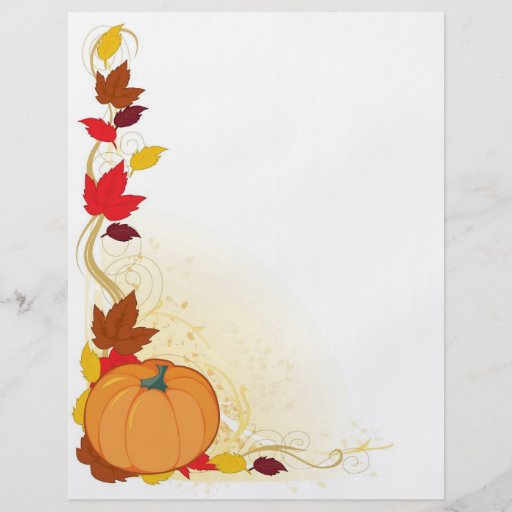 Kürbis-Herbst-Grenze Flyerdruck
