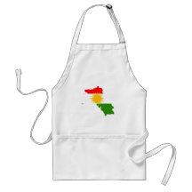 Kurdistanflaggenkarte Schürzen