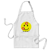 "küssen Sie der Koch" SMILEY-WEIHNACHTSSchürze
