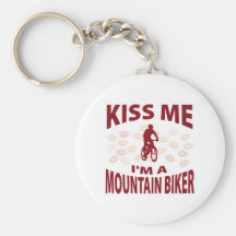 Küssen Sie mich, den ich ein Mountainbiker bin Schlüsselanhänger