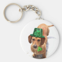Küssen Sie mich, den ich irisches Dackel keychain  Schlüsselanhänger