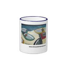 Küstenlinie www.kimandersonart.com kaffee tasse