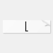 L AUTO STICKER