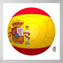 La Furia Roja - Spanien-Fußball Posterdruck