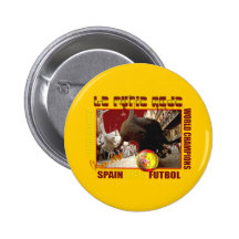 La Furia Roja Spanisch-Stier-Fußball Futbol Anstecknadel