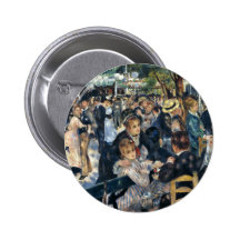 La Galette Bal Du Moulin De durch Pierre-Auguste R Anstecknadelbuttons