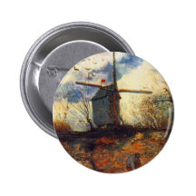 La Galette Van Gogh Le Moulin de Anstecknadelbuttons