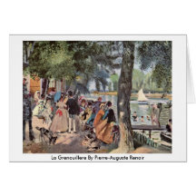 La Grenouillere durch Pierre-Auguste Renoir Grußkarte
