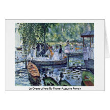 La Grenouillere durch Pierre-Auguste Renoir Karten