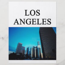 LA Los Angeles Kalifornien Bedruckte Flyer