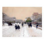 La Paris sous neige ~ Paris unter Schnee Postkarte