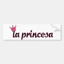 La princesa auto sticker