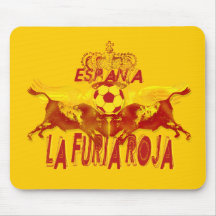La Roja DoppelToros Rasenstiere futbol Könige Mousepad