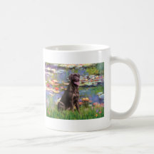Labrador (Chcolate) - Lilien 2 Haferl