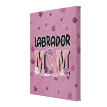 Labrador-MAMMA Gespannter Galeriedruck