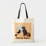 Labrador-Retriever-Schwarz-Halloween-Taschen-Tasch