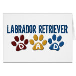 LABRADOR RETRIEVER-Vati-Tatzen-Druck 1 Grußkarte