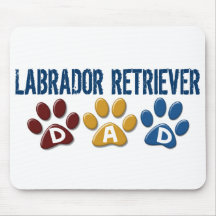 LABRADOR RETRIEVER-Vati-Tatzen-Druck 1 Mousepad