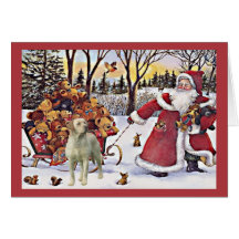 Labrador retriever-Weihnachtskarte Sankt Bears7