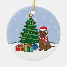 Labrador retriever-Weihnachtsverzierung Ornamente