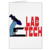 LABRADOR TECH mit MIKROSKOP Grußkarten