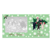 Labrador-Weihnachtsmalerei-Fotokarten