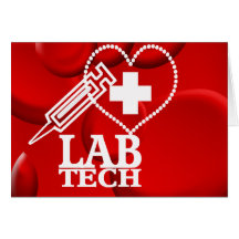 LABRADORtech-HERZ-SPRITZE-LOGO - LABORwissenschaft Grußkarte