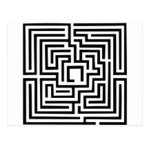 Labyrinth Postkarte