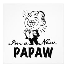 Lächelnde neue Papaya-Frucht T-Shirts und Geschenk Individuelle Einladungskarte