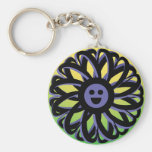 Lächelnde Sally-Blume Keychain - 369 Schlüsselband