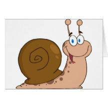 Lächelnde Superschnecke Karten