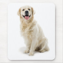 Lächelnder golden retriever-Welpe Mousepad