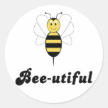 Lächelnder Hummel-Biene Biene-utiful Aufkleber