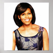 LÄCHELNDES Plakat MICHELLE OBAMA