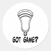 Lacrosse entwirft Aufkleber GotGameV1