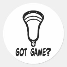 Lacrosse entwirft Aufkleber Schwarz-GotGameV2