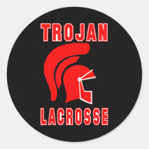 Lacrosse-Maskottchen-Trojan-Aufkleber