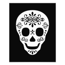 Lady Sugar Skull by Leslie Peppers Photographic Print