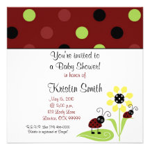 ladybug2 Kopie, werden Sie zu einer Babyparty eing Einladung