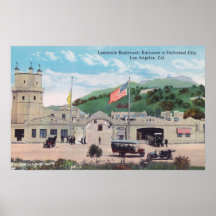 Laemmle Boulevard-Ansicht der universellen Stadt Plakatdrucke